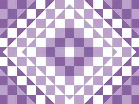 キルト背景005_A キルト,模様,図案,図柄,デザイン,四角,三角,むらさき,紫色,ヴァイオレットのイラスト素材