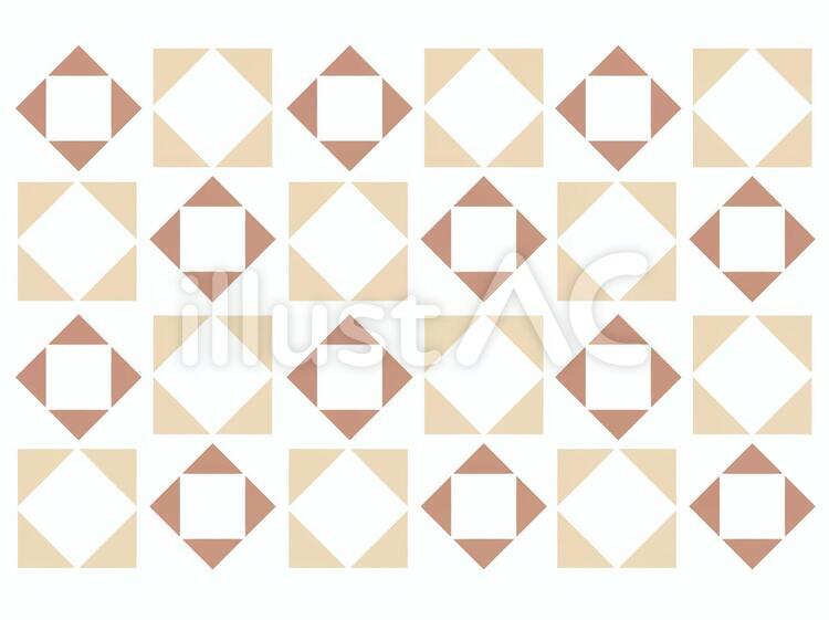 ひし形タイルC（茶系） ブラウン,模様,ダイヤ柄のイラスト素材