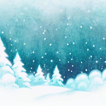 Illustration, blue, ice, winter, 