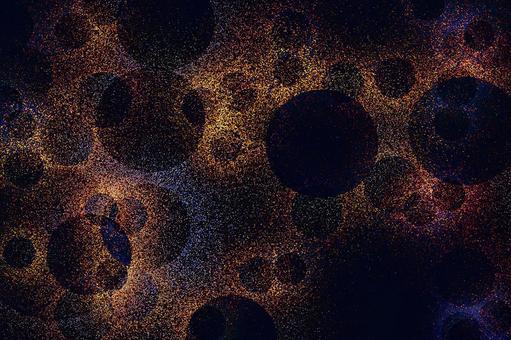 背景　点描丸穴パターン　黒地に暗い暖色 背景,壁紙,点描,抽象,ざらざら,ジャリジャリ,美しい,鮮やか,神秘的,幻想的のイラスト素材