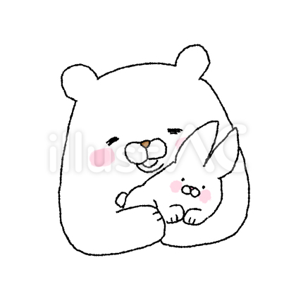 白くまとうさぎ