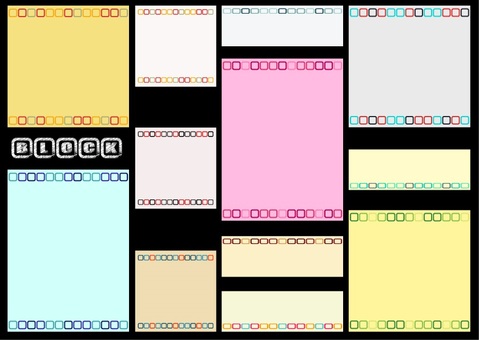 Illustration, Illustration, block, pastel colour, message card,