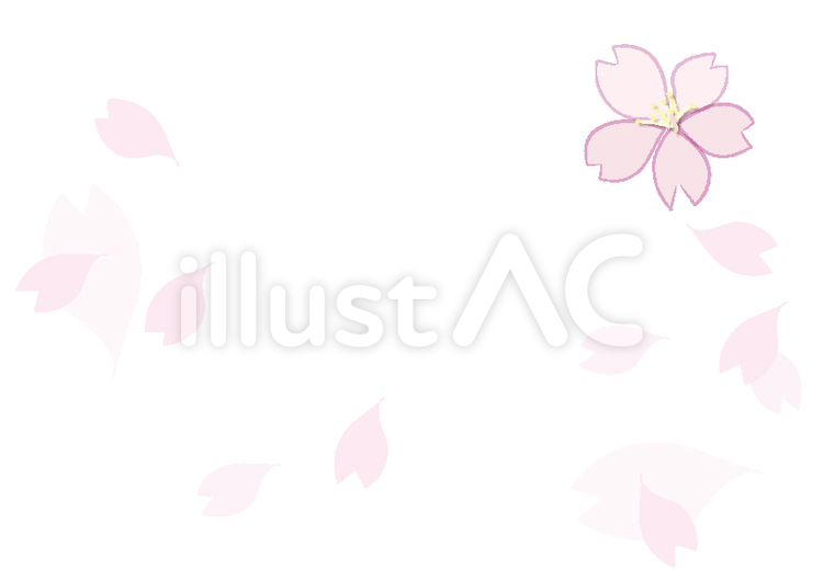 桜フレーム さくら,花,春のイラスト素材