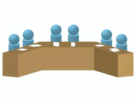 会議 会議,打合せ,ミーティング,会合,議論,相談,意思疎通,意見交換,情報,伝達のイラスト素材