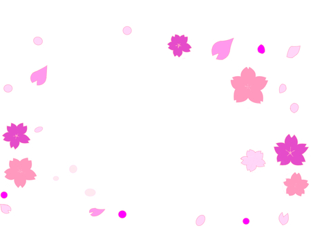 桜 桜 桜,フレーム,花のイラスト素材