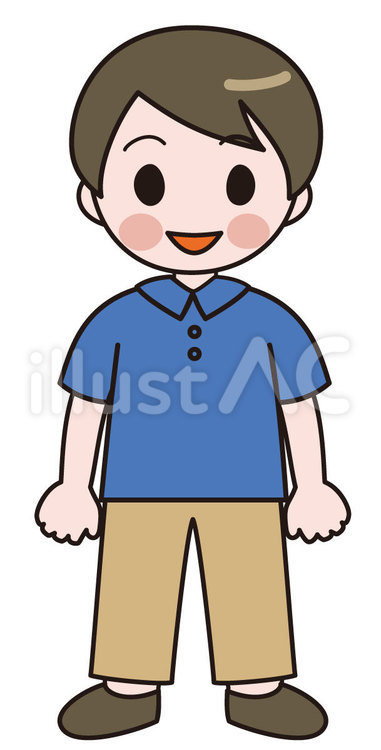 笑顔の男性（全身） 男性,人物,笑顔のイラスト素材