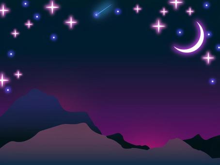 満天の星背景3 流れ星,背景,自然,輝き,煌めき,夜空,メルヘン,ファンタジー,幻想的,綺麗のイラスト素材