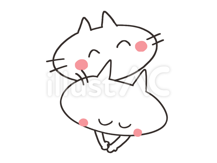 お辞儀する猫 猫,お辞儀,挨拶のイラスト素材