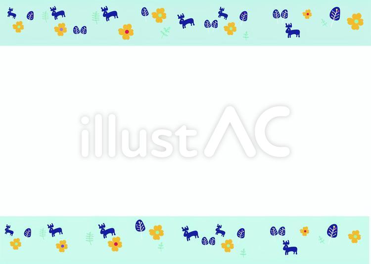 北欧風カード 北欧風,カード,緑のイラスト素材