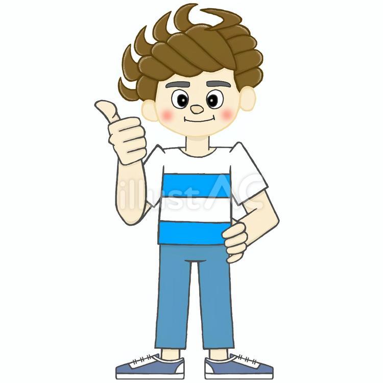 若い十代の欧米風白人系男性 欧米,白人,男性のイラスト素材