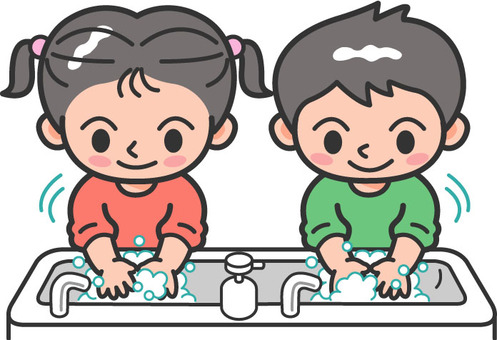 Illustration, hand wash, cold, prevention, 