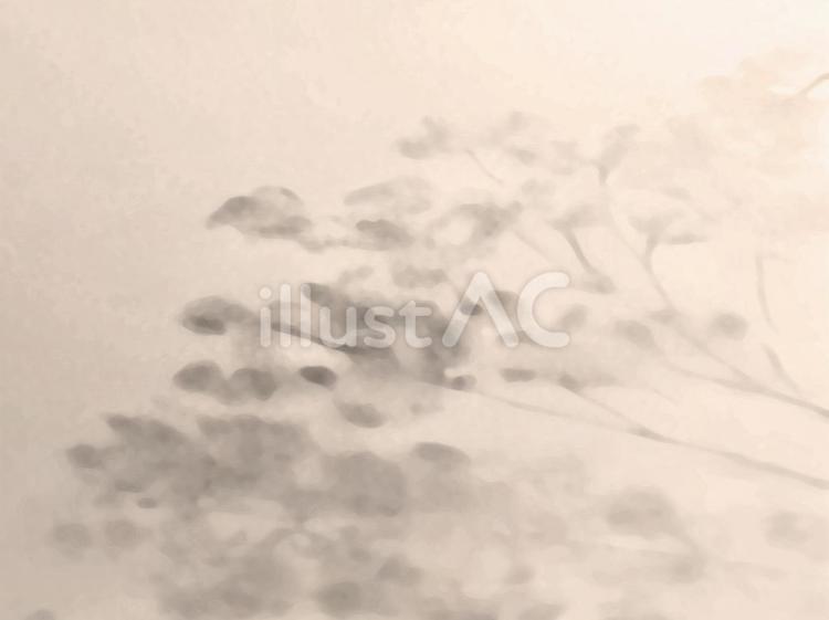 セピアの淡い水墨画風な背景壁紙素材画像 背景,壁紙,墨絵のイラスト素材