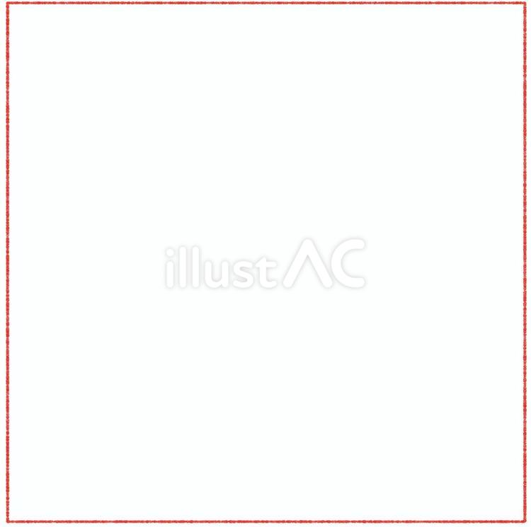 色鉛筆で描いた四角枠　スクエア 線画,シンプル,かわいいのイラスト素材