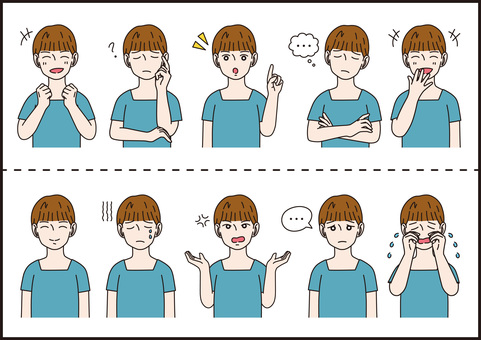 Illustration, expression, feeling, young, 