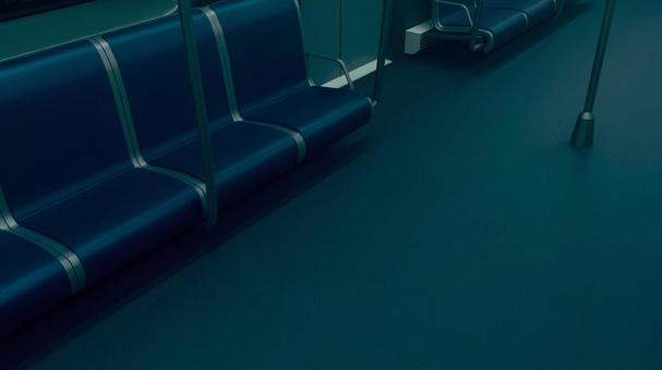 海外風の電車の暗い夜の床 電車,電車内,背景,乗り物,座席,公共機関,交通機関,通勤,通学,移動のイラスト素材