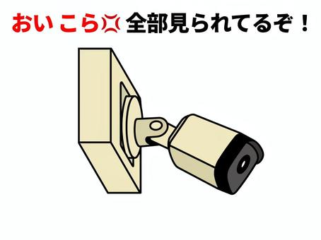防犯カメラ 防犯カメラ,監視カメラ,ビデオ,録画,撮影,映像,セキュリティ,警備,安全,安心のイラスト素材