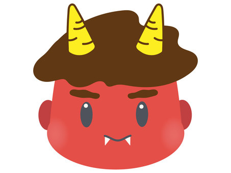 節分モチーフの赤鬼くん 節分モチーフの赤鬼くん 鬼,赤鬼,節分のイラスト素材
