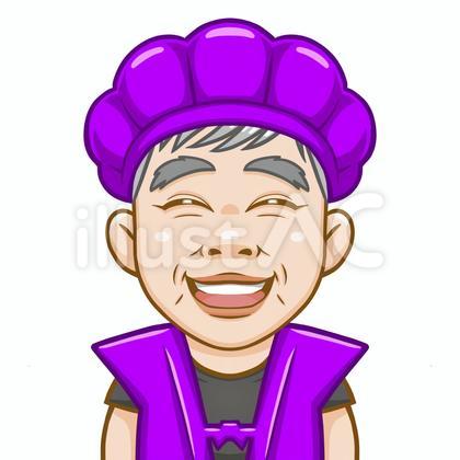 古希70歳ちゃんちゃんこを着ている男性