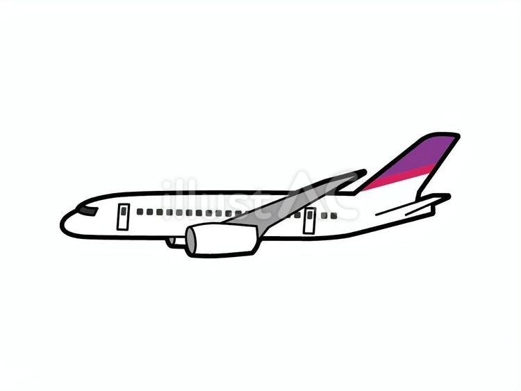 旅客機側面 飛行機,出張,航空機のイラスト素材