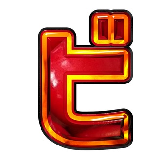 カタカナ文字ビ 文字,ギラギラ,赤色,カタカナ,ビのイラスト素材