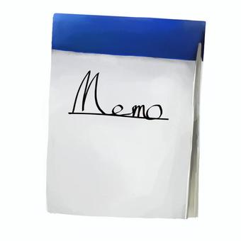 Real style memo pad, notepad, memo pad, stationery, JPG and PNG