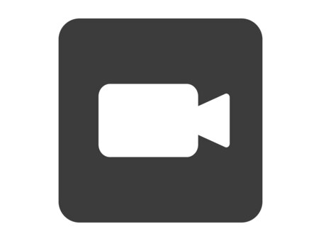 四角入り丸入りビデオカメラ ビデオ,カメラ,撮影,アイコン,動画,映画,編集,映像,マーク,収録のイラスト素材