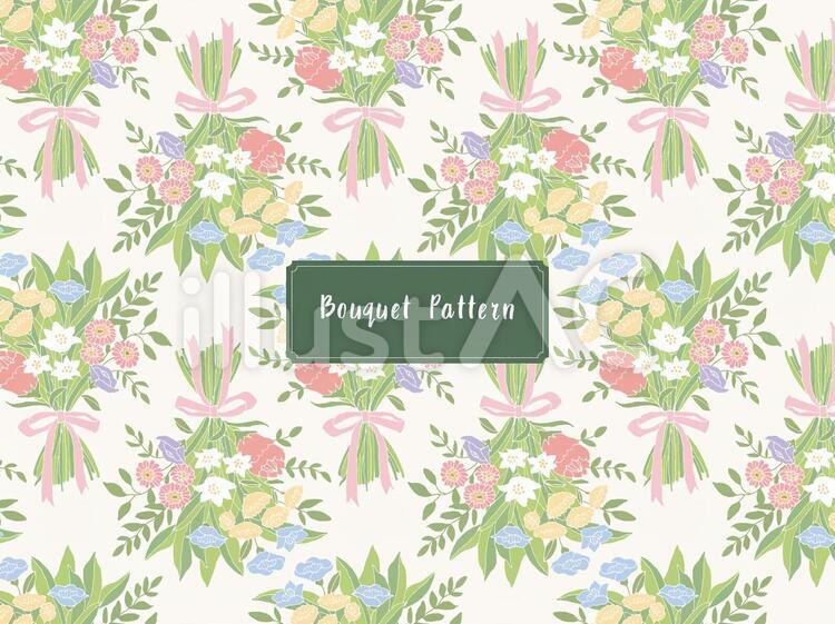 花束のパターンイラスト No 無料イラストなら イラストac