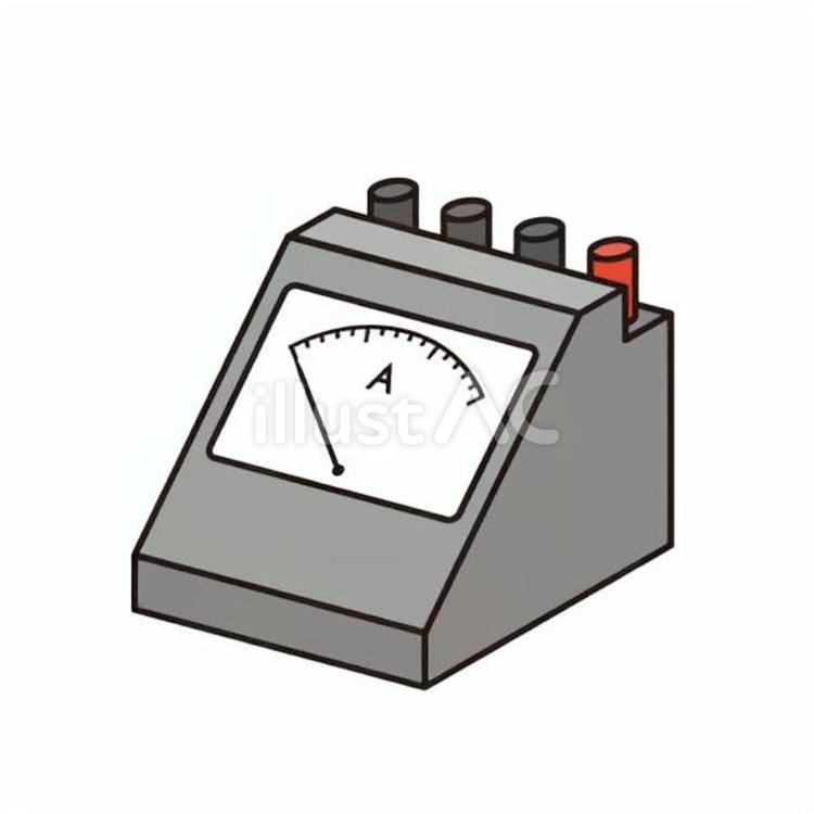 電流計 電流計,電気測定器,理科のイラスト素材