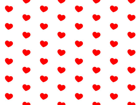 ハート柄（赤） ハート,ハート柄,背景,赤,ビビット,水玉,ハートマーク,背景素材,背景透過,バレンタインのイラスト素材