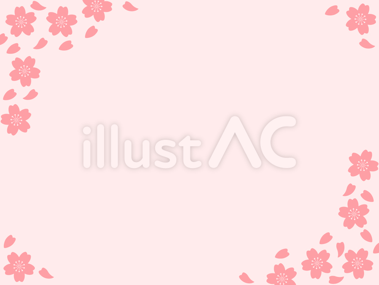  桜　フレーム 桜,フレーム,花のイラスト素材