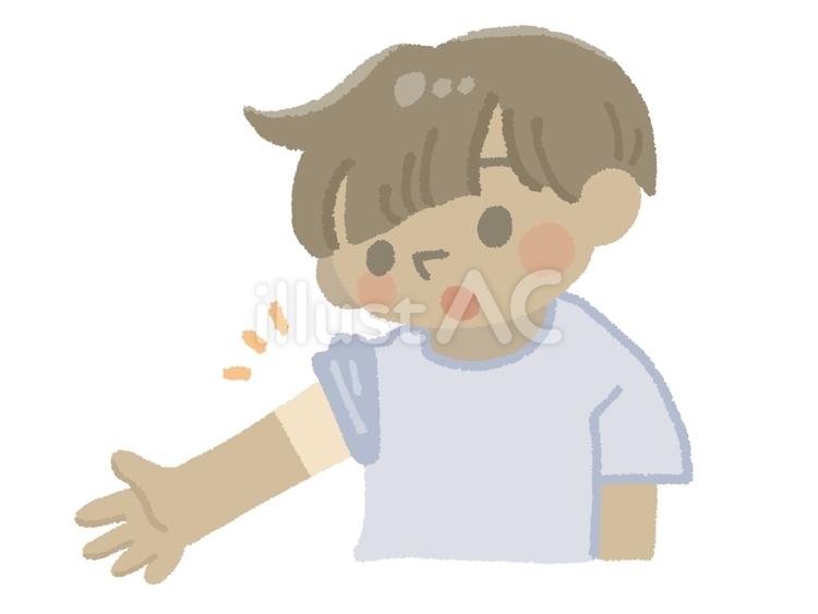 日焼けした男の子 日焼け,腕,肌のイラスト素材