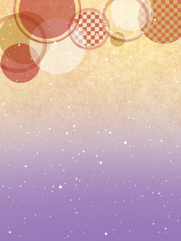 華やぐ和結びのこころ【8】 和風,お正月,水引,円,12月,1月,お祝い,縁起,年賀状,背景素材のイラスト素材