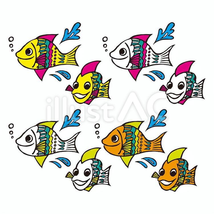 117_fish 魚,フィッシュ,熱帯魚のイラスト素材