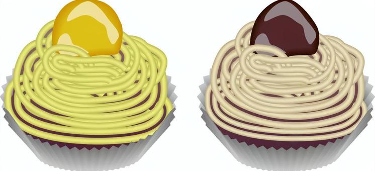 Montblanc cake, , JPG, PNG and AI