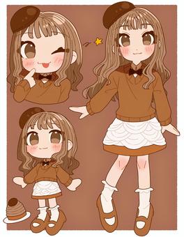 モンブランの女の子