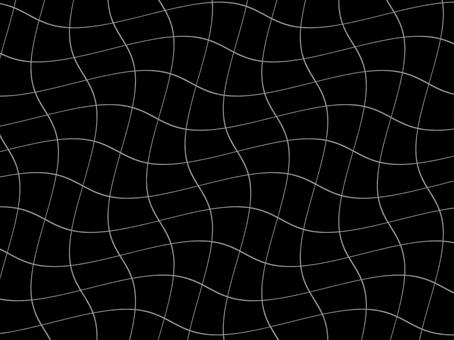 ワープ風格子柄黒背景素材　細線 格子,マス,背景,フレーム,枠,効果線,あしらい,シンプル,おしゃれ,かわいいのイラスト素材