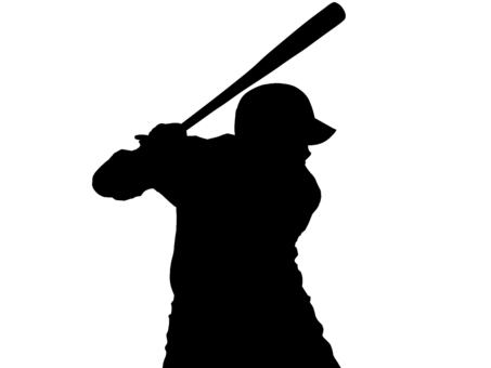 Baseball batter silhouette, JPG and PNG Baseball batter silhouette, silhouette, baseball, batter, JPG and PNG