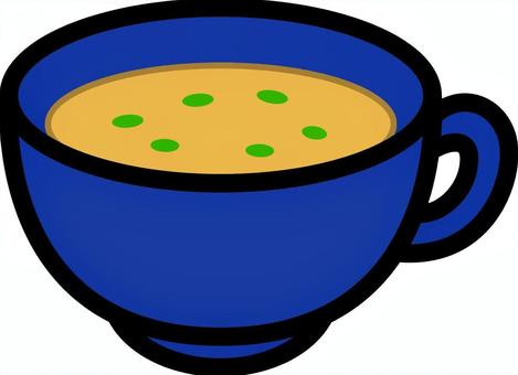 Illustration, corn soup, simple, cream, 