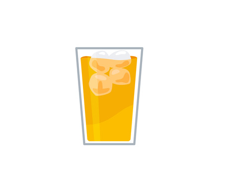 オレンジジュース オレンジジュース,オレンジ,みかん,ドリンク,ジュース,清涼飲料水,ソフトドリンク,フルーツ,氷,飲み物のイラスト素材