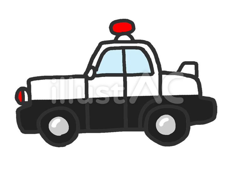 乗り物 パトカー,乗り物イラスト,働く車のイラスト素材