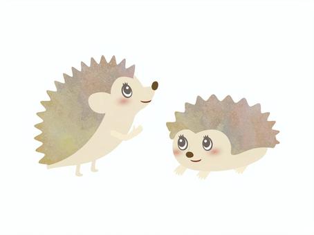 ハリネズミ ハリネズミ,小動物,生き物,ペット,ハリ,かわいい,キャラクター,デフォルメ,ねずみ,子年のイラスト素材