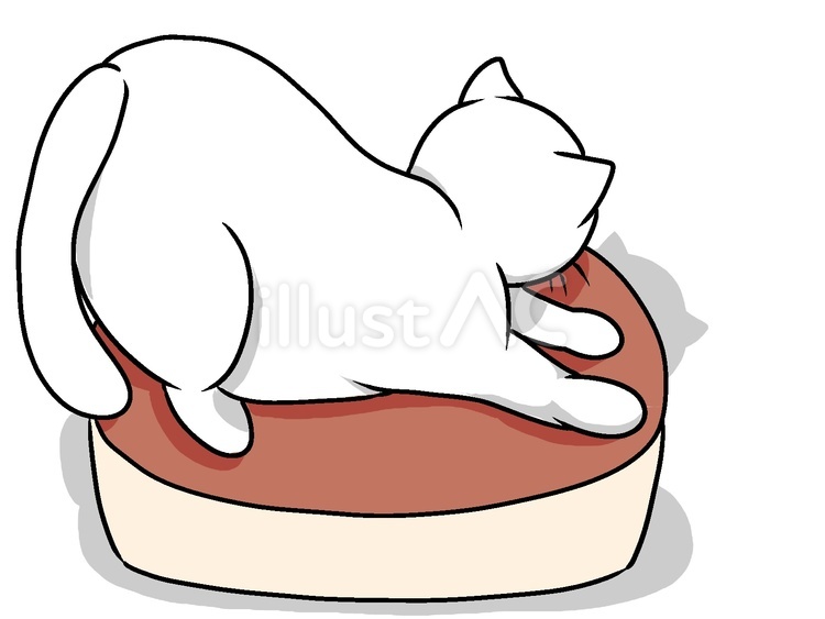 爪とぎする猫 イラスト,猫,一匹のイラスト素材