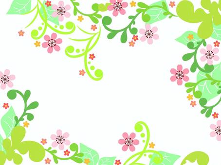 Flower frame 2018_07, frame, flower, plant, JPG and AI