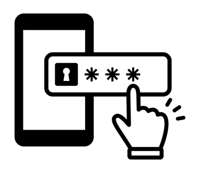 スマポとパスワード スマホ,パスワード,セキュリティ,ロック,鍵,入力,設定,安全,認証,ログインのイラスト素材