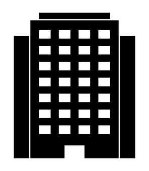 大きめのビル ビル,オフィス,建物,会社,企業,不動産,アイコン,事務所,マンション,住宅のイラスト素材