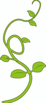 成長のびる 成長,のびる,芽,葉,植物,つる,うねる,シンプル,線画のイラスト素材