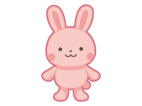 かわいいウサギのイラスト かわいい,イラスト,イラスト素材,カットイラスト,動物,アニマル,ウサギ,うさぎ,兎のイラスト素材