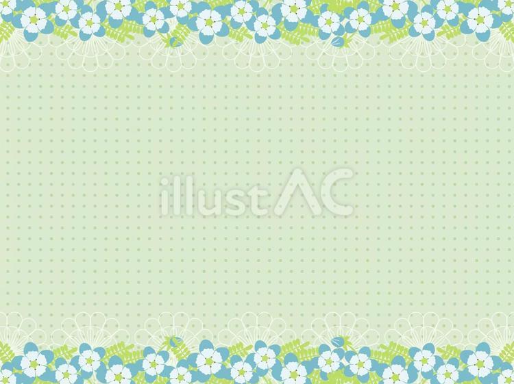 ネモフィラフレーム背景12 飾り枠,枠,フレームのイラスト素材