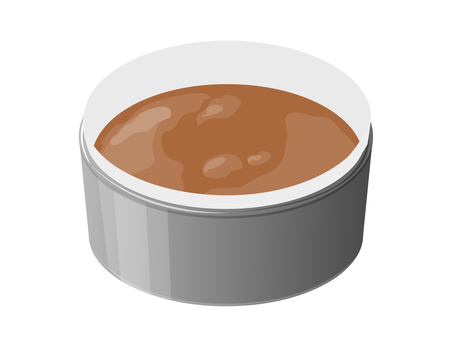 型に流したチョコケーキ生地 ケーキ生地,ケーキ型,スポンジケーキ,チョコ,お菓子作り,料理,食べ物のイラスト素材