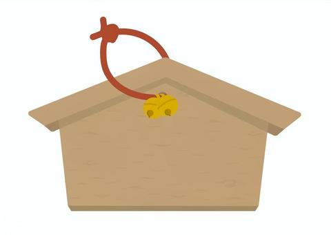 絵馬 絵馬,祈願,願い事,お正月,初詣,木製,和風,縁起物,合格祈願,学業成就のイラスト素材